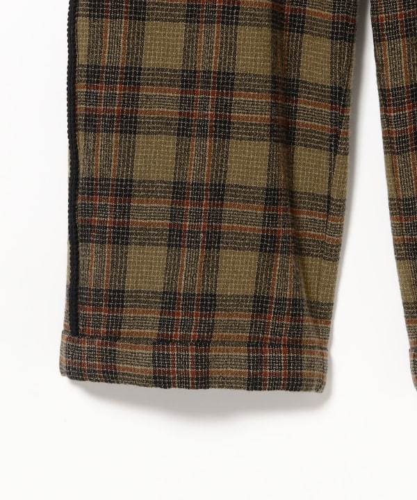 ウール チェック スラックス