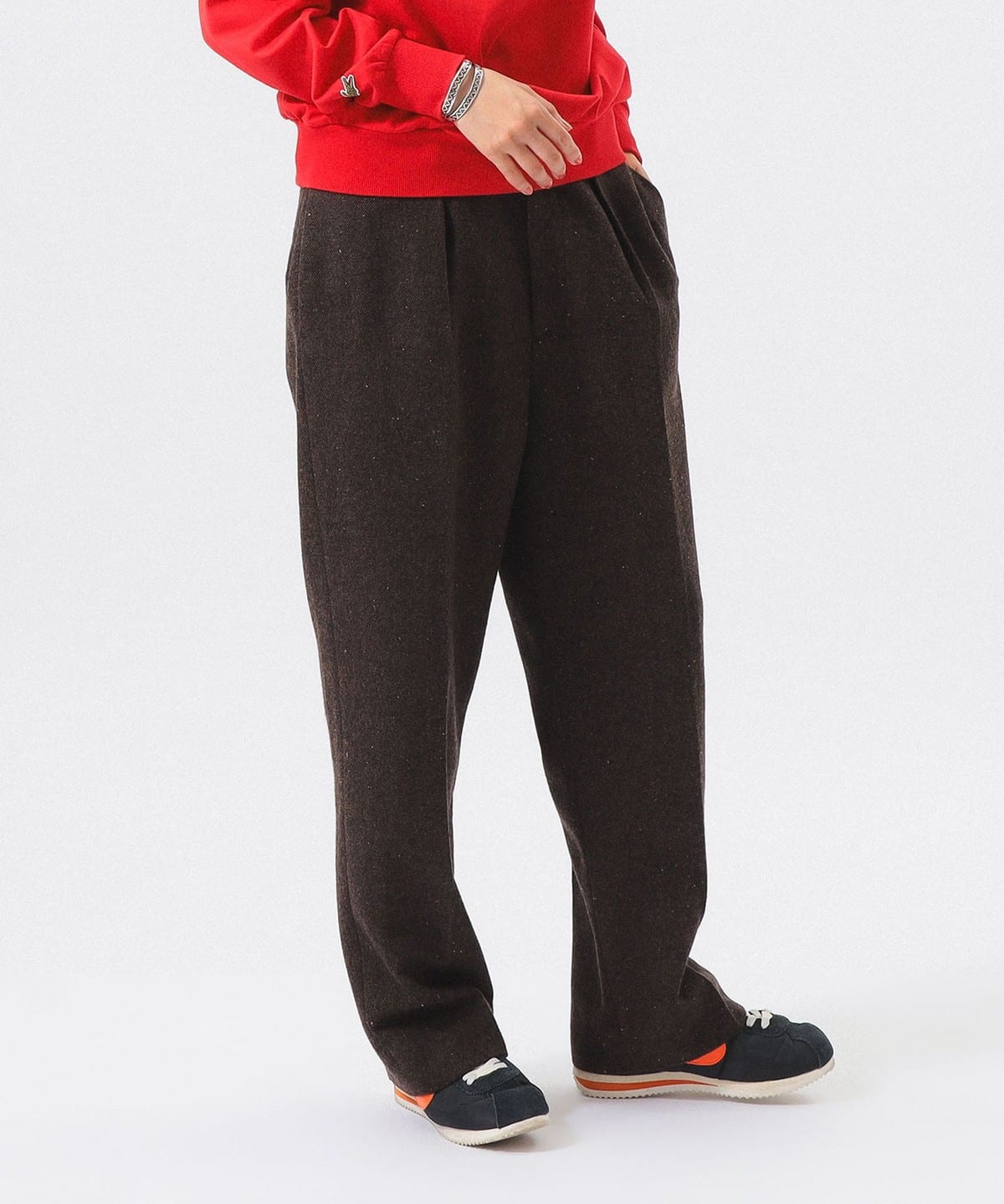 BEAMS BOY（ビームス ボーイ）ツイード スラックス（パンツ スラックス