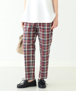BEAMS BOY / ストレッチ サッカー チェック スラックス