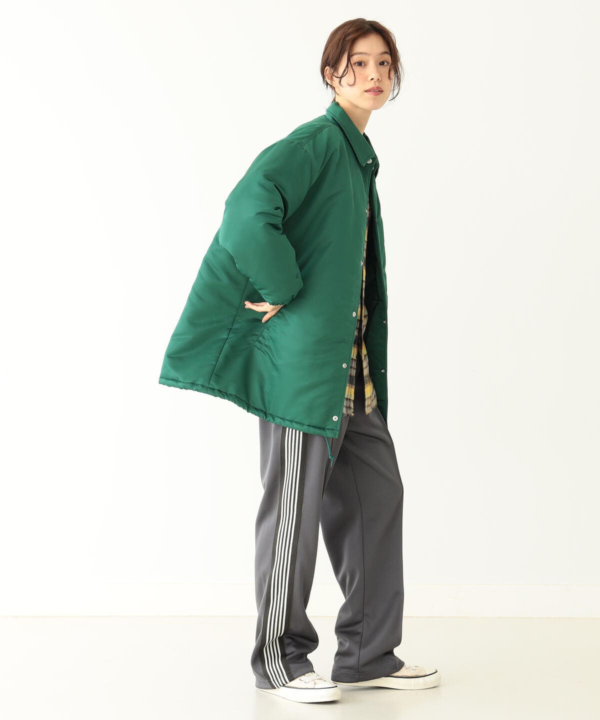 Needles × BEAMS BOY 別注 Velour Zip Pants - www.onkajans.com