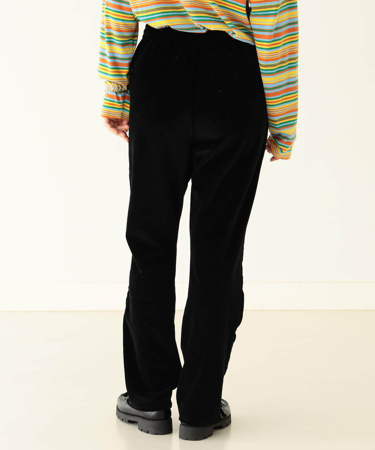 NEEDLES×BEAMS BOY別注VELOUR ZIP PANTS - カジュアルパンツ