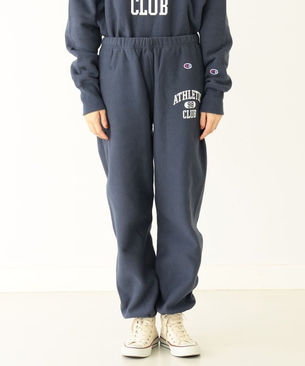 BEAMS BOY（ビームス ボーイ）Champion × BEAMS BOY / 別注 ロゴ リバースウィーブ(R) スウェットパンツ（パンツ  カジュアルパンツ）通販｜BEAMS