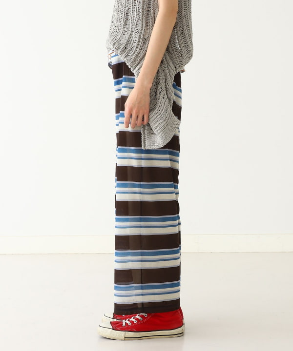 BEAMS BOY BEAMS BOY maturely Sheer Border Easy Pants(休閒褲
