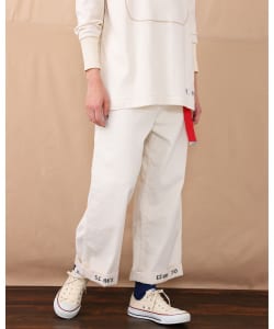 ヘム ステンシル パンツ