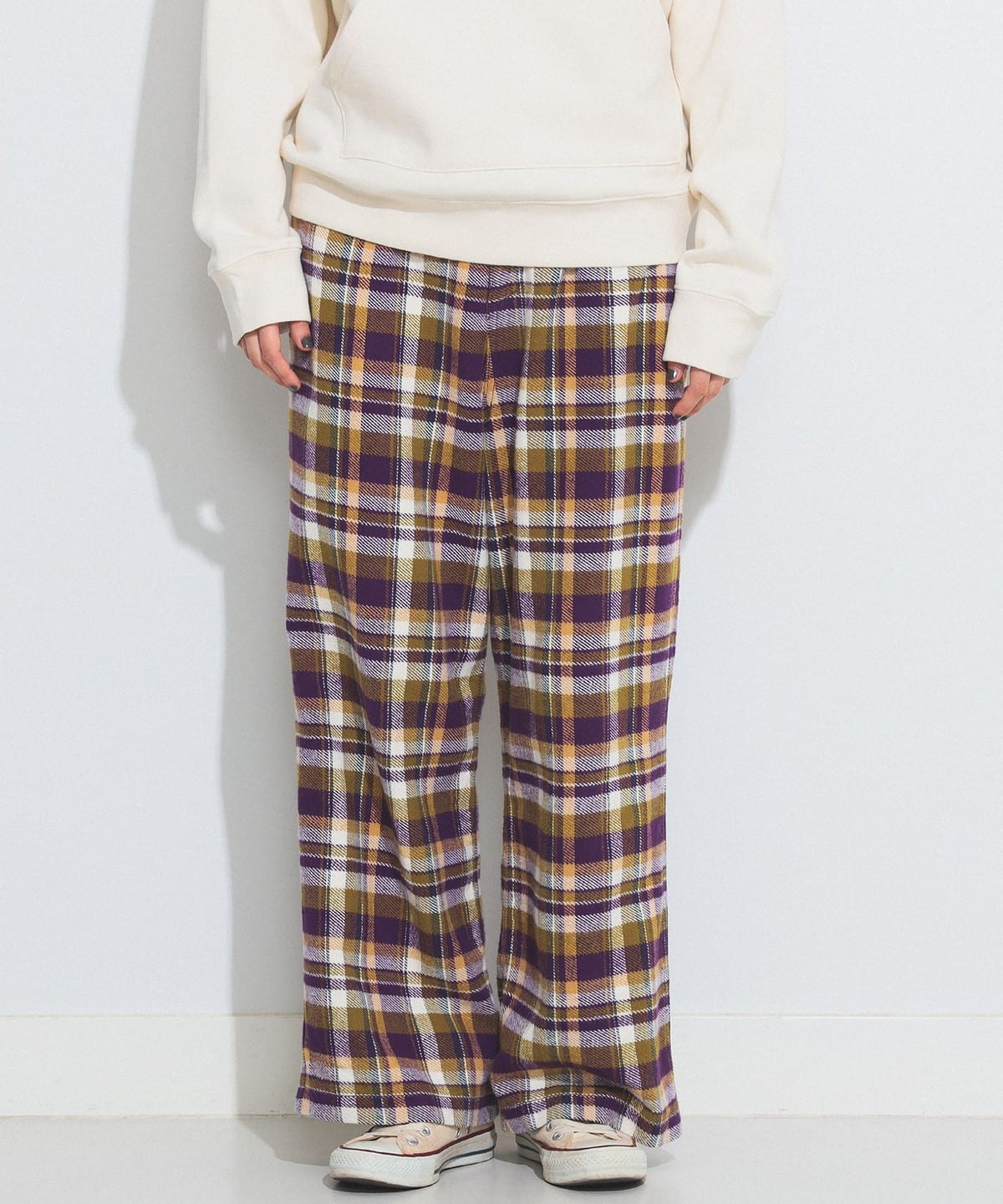 BEAMS BOY (BEAMS BOY) [Outlet] BEAMS BOY / Work Check Easy Pants ...