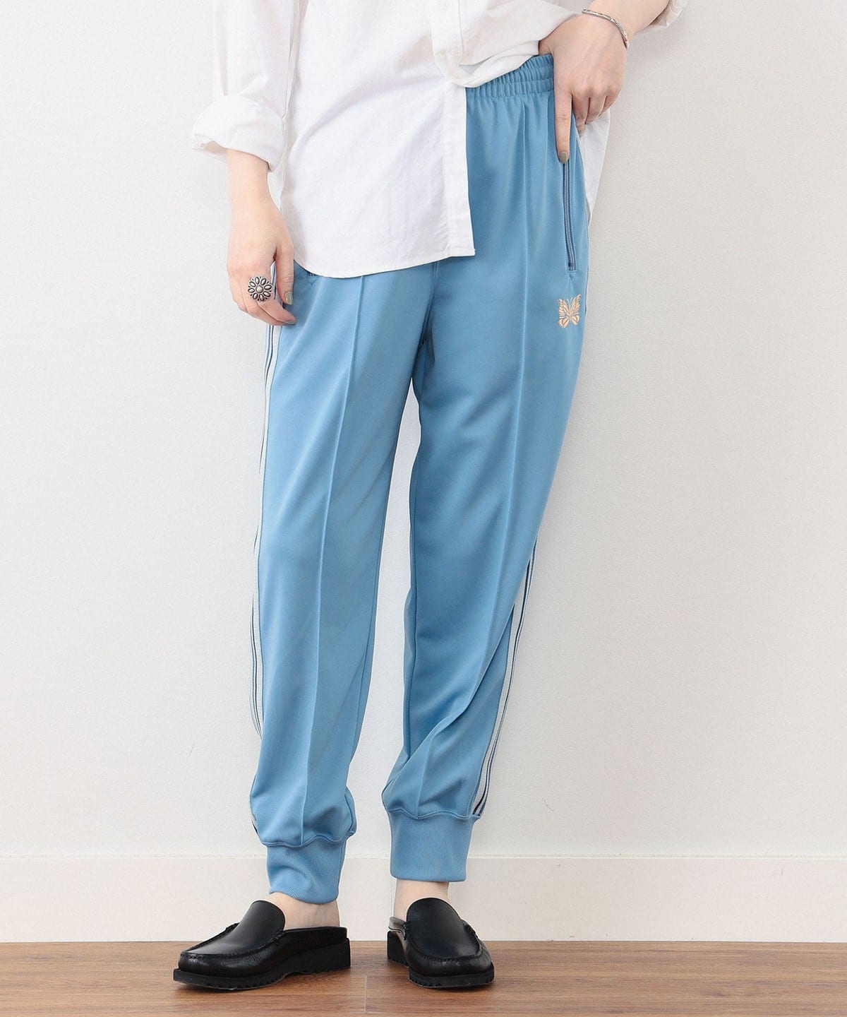 BEAMS JAPAN（ビームス ジャパン）【BEAMS JAPAN限定】NEEDLES × BEAMS BOY / 別注 Rib Track  Pants（パンツ スポーツパンツ）通販｜BEAMS