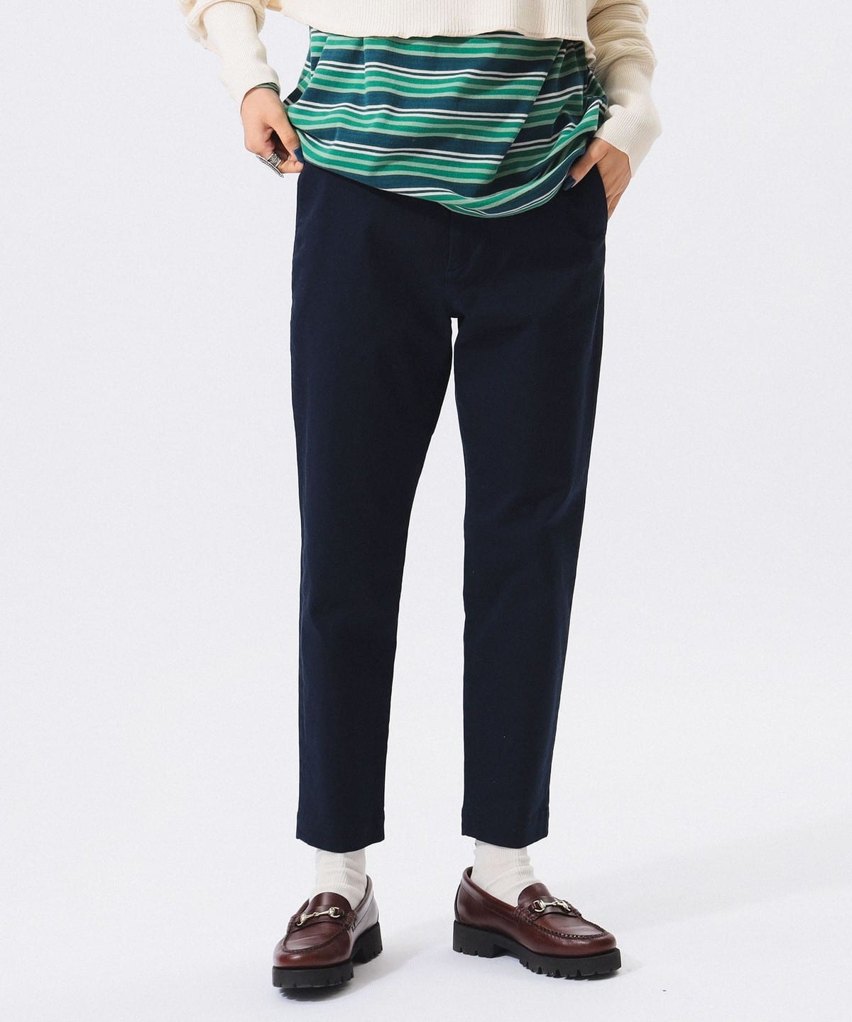 【別注】LACOSTE ラコステ / コットン パンツ パンツ WOMEN NAVY 38 【別注】LACOSTE ラコステ / コットン パンツ パンツ WOMEN NAVY 38