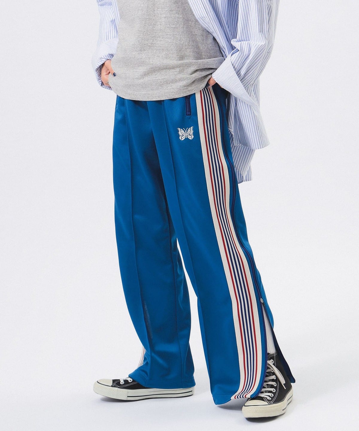 BEAMS BOY（ビームス ボーイ）【別注】NEEDLES / Long Zip Track Pants（パンツ スポーツパンツ）通販｜BEAMS