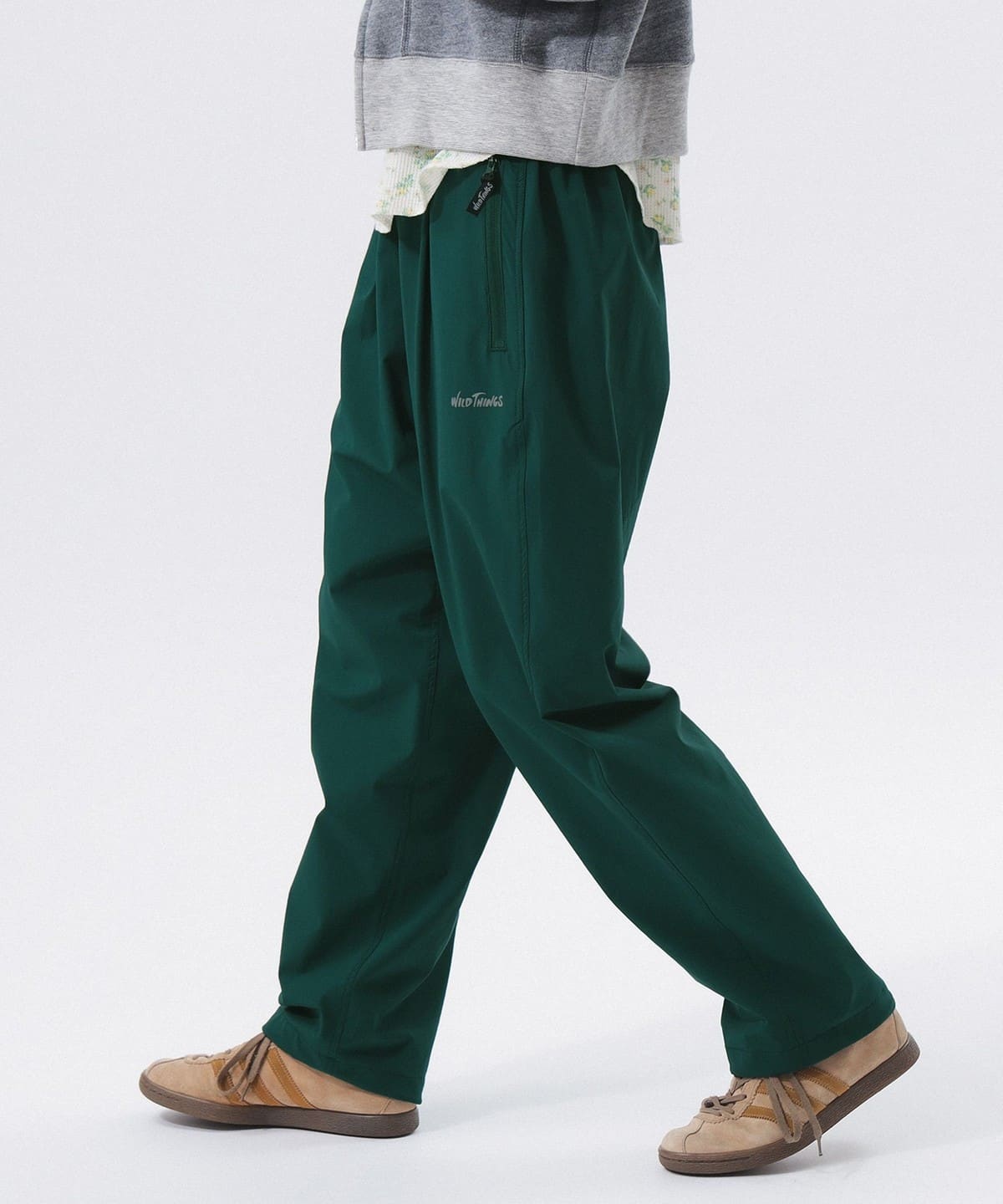 【別注】WILD THINGS ワイルドシングス / LAX PANTS パンツ WOMEN GREEN S 【別注】WILD THINGS ワイルドシングス / LAX PANTS パンツ WOMEN GREEN S