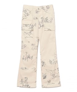 ENGINEERED GARMENTS / 5Pocket Pant -  Animal Print 6.5oz Flat Twill