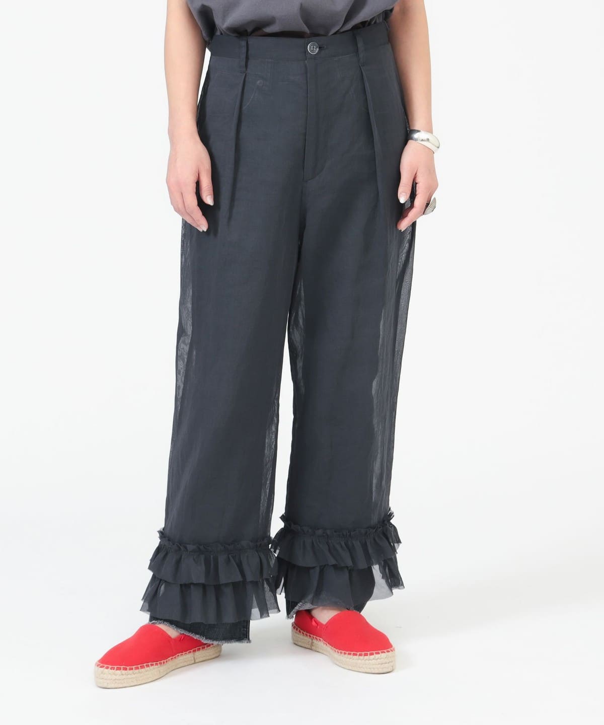 〈WOMEN〉レイヤード パンツ パンツ WOMEN CHARCOAL. GRAY 1 〈WOMEN〉レイヤード パンツ パンツ WOMEN CHARCOAL. GRAY 1