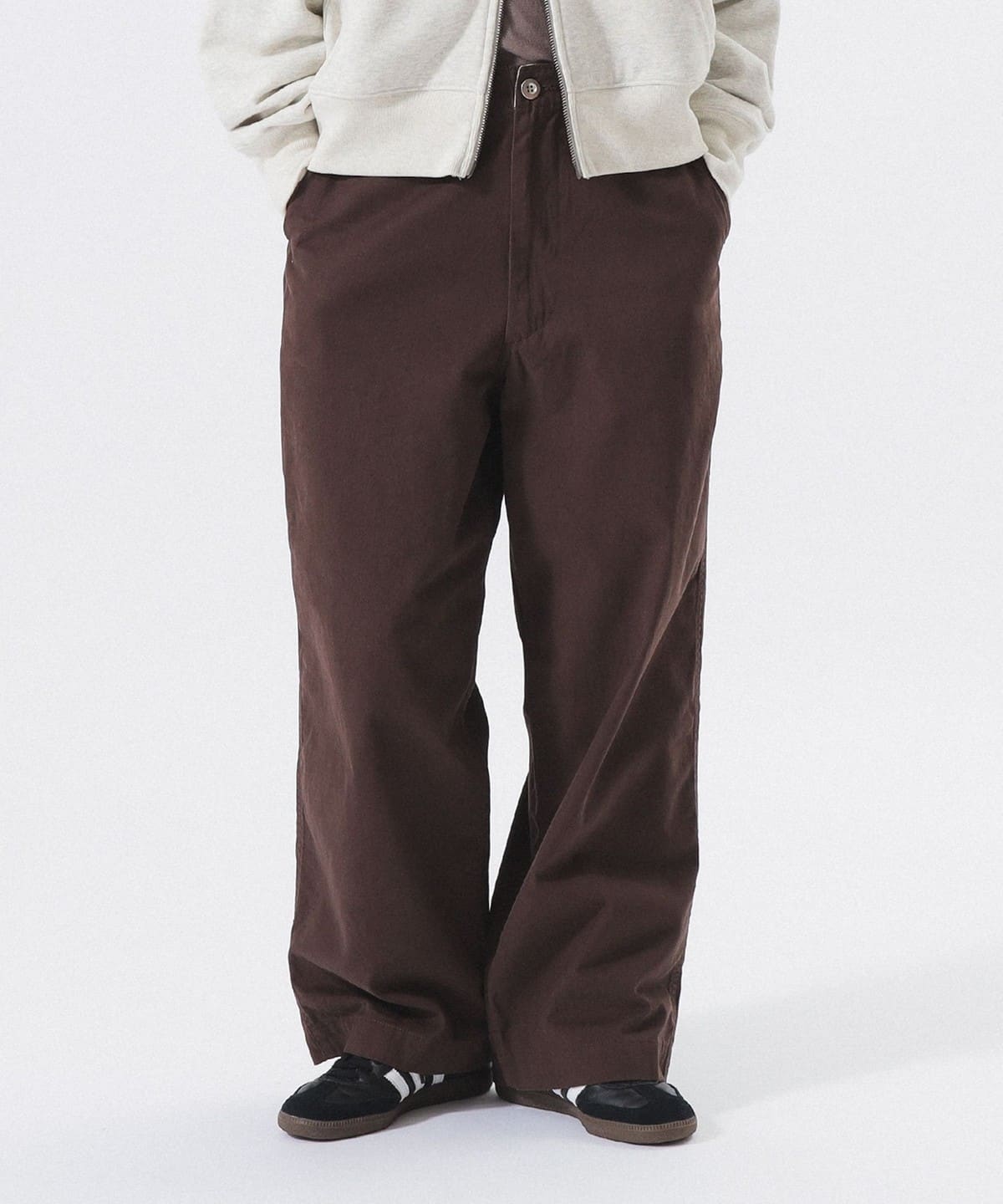 ワイド チノ パンツ パンツ WOMEN BROWN 1 ワイド チノ パンツ パンツ WOMEN BROWN 1
