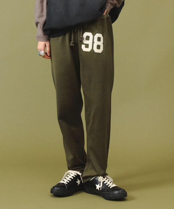新品　BEAMS BOY / ロゴ イージーパンツ ブルー BEAMS BOY（ビームスボーイ）の「BEAMS BOY / ロゴ イージー