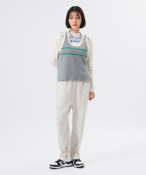 BEAMS BOY ヘム アレンジ スウェット パンツ BEAMS BOY（ビームス ボーイ）ヘム アレンジ スウェット パンツ