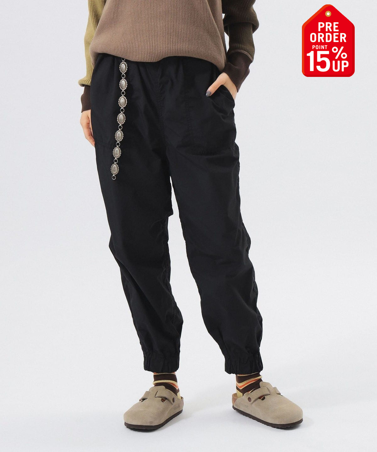 【+15%ポイントUP】ベイカー ジョガー パンツ パンツ WOMEN BLACK 0 【+15%ポイントUP】ベイカー ジョガー パンツ パンツ WOMEN BLACK 0