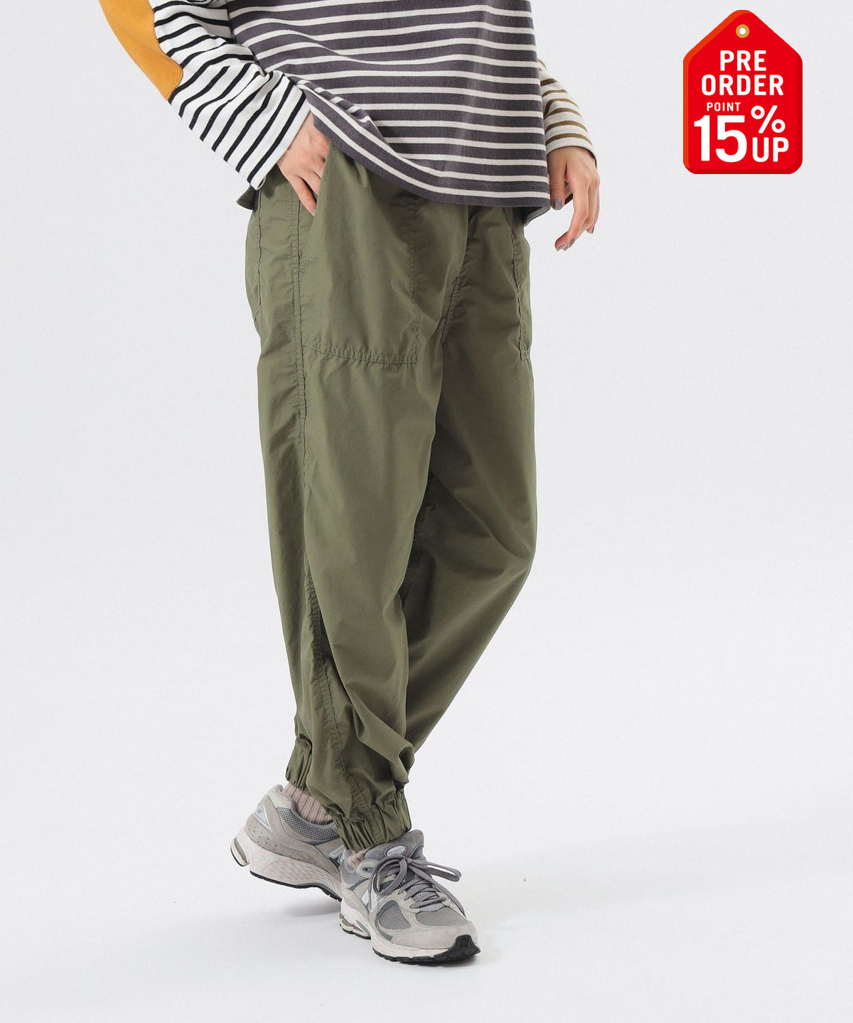 【+15%ポイントUP】ベイカー ジョガー パンツ パンツ WOMEN OLIVE 0 【+15%ポイントUP】ベイカー ジョガー パンツ パンツ WOMEN OLIVE 0