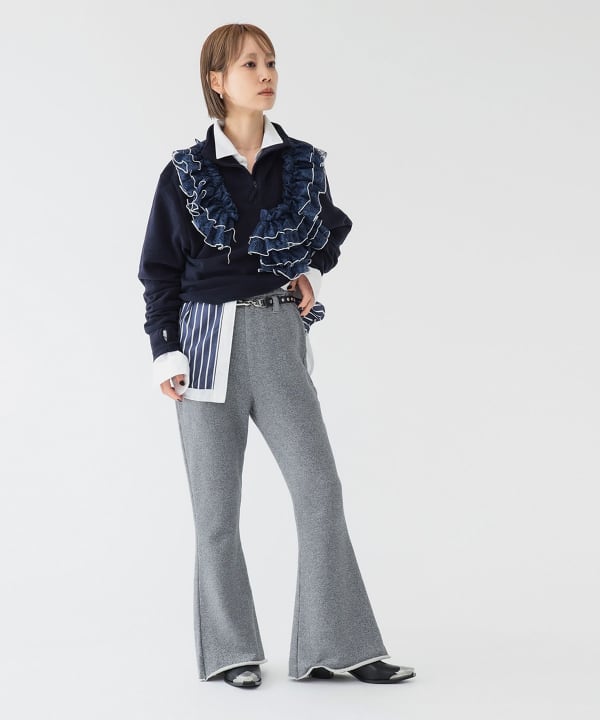 パンツ BEAMS BOY maturelyHemCordJerseyPants BEAMS BOY（ビームス ボーイ）maturely / スナップ イージー