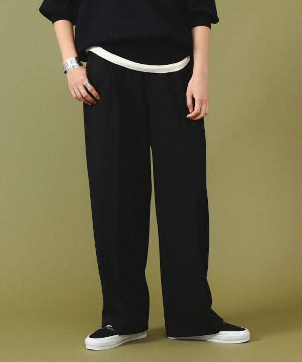 【別注】LACOSTE / コットン パンツ　ブラック　サイズ36 別注】LACOSTE / コットン パンツブラックサイズ36