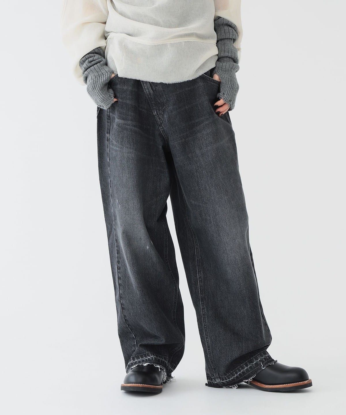 BEAMS BOY（ビームス ボーイ）【別注】Lee × maturely / デニム アシメ