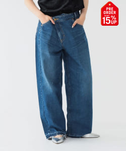 【+15%ポイントUP】【別注】Lee × maturely / デニム アシメ パンツ