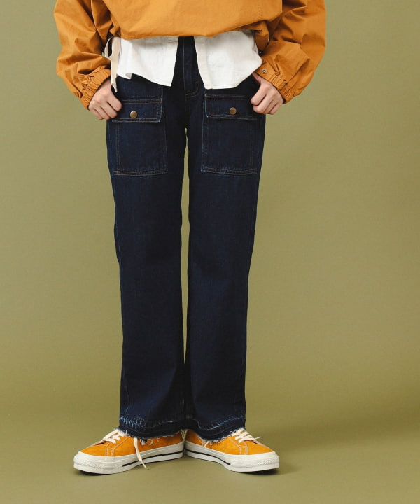 beams boyブーツカットデニム BEAMS BOY（ビームス ボーイ）デニム ブッシュ パンツ（パンツ デニム