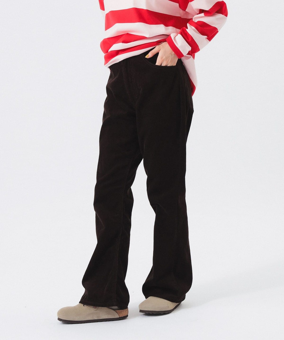 BEAMS BOY（ビームス ボーイ）コード フレア パンツ（パンツ