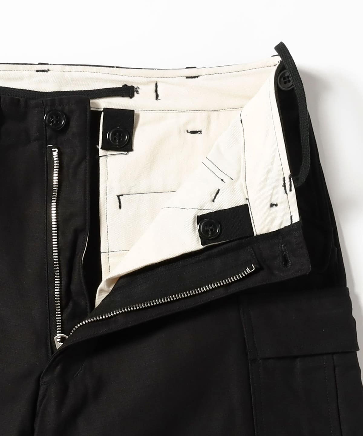 BEAMS BOY BEAMS BOY BUZZ RICKSON'S / BLACK M-51 TROUSERS (military