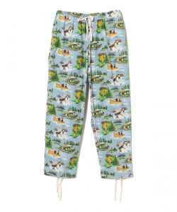 SOUTH2 WEST8 / String Cuff Balloon Pant-Flannel Print