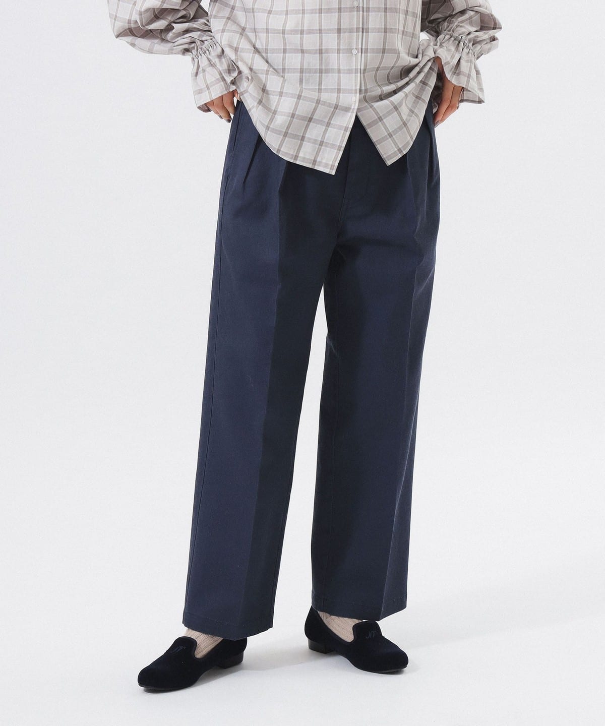 【別注】Dickies ディッキーズ / 2プリーツ パンツ パンツ WOMEN NAVY M 【別注】Dickies ディッキーズ / 2プリーツ パンツ パンツ WOMEN NAVY M