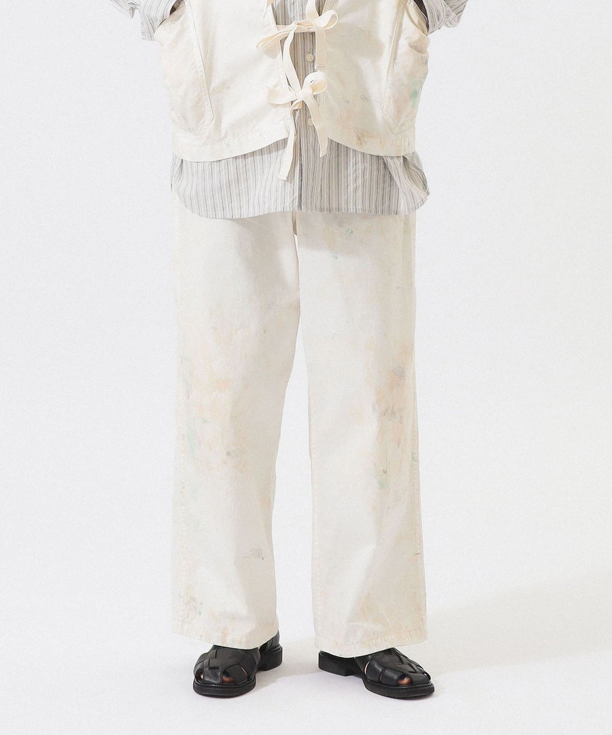 BEAMS BOY（ビームス ボーイ）ホワイト ペイント パンツ（パンツ