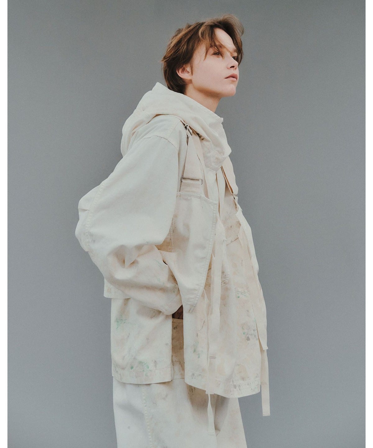 BEAMS BOY（ビームス ボーイ）ホワイト ペイント パンツ（パンツ