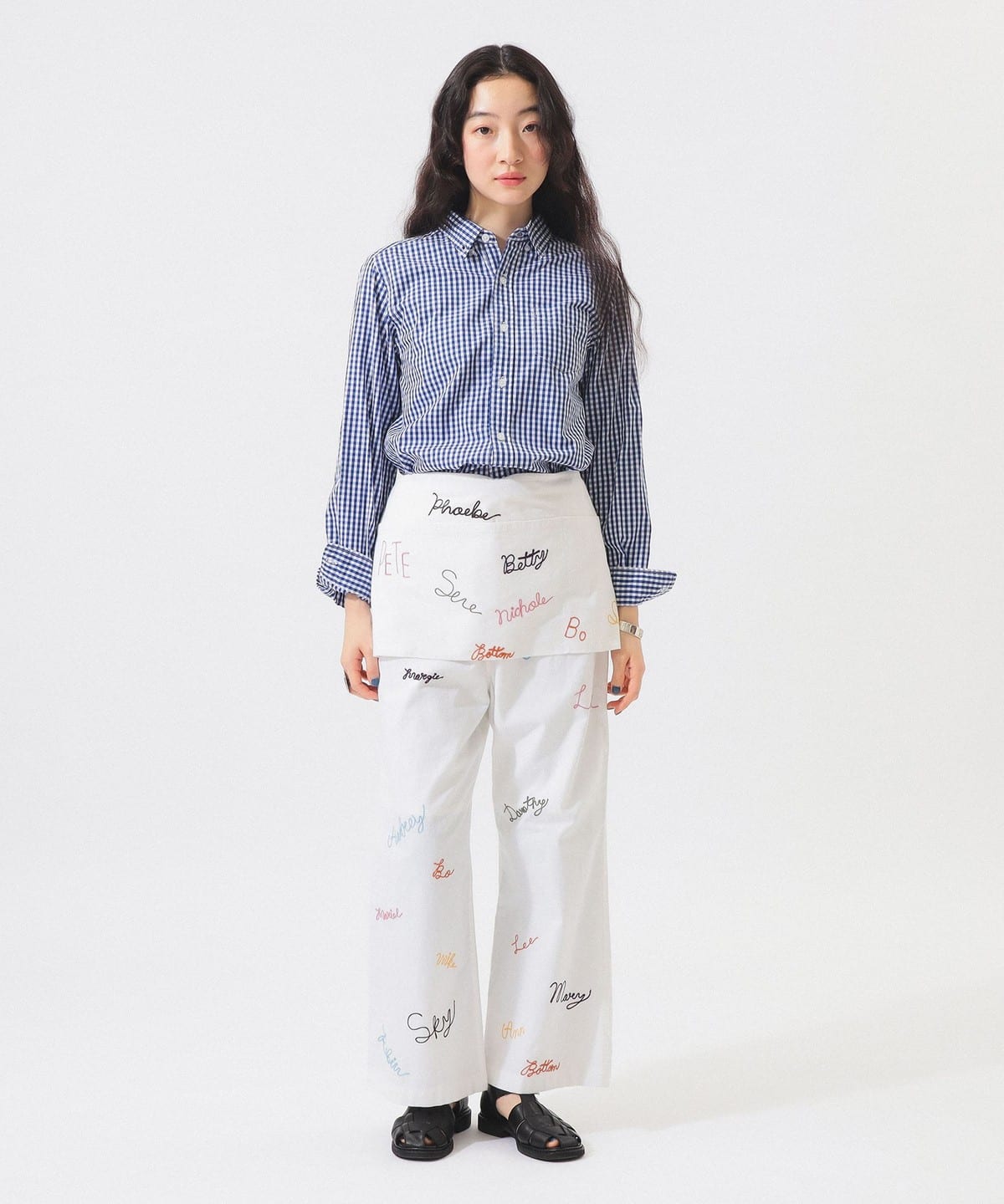 BEAMS BOY（ビームス ボーイ）エンブロ エプロン パンツ（パンツ