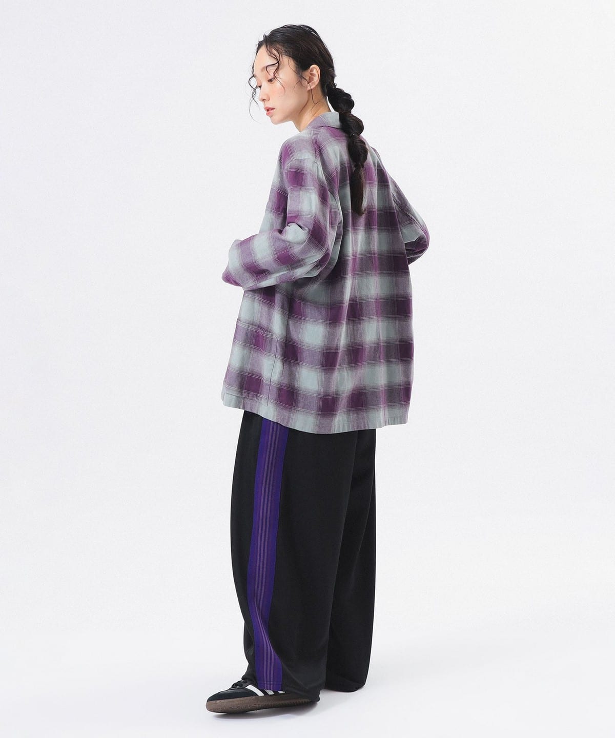 needles beamsboy トラックパンツxs チャコールグレー 中古・古着通販】Needles (ニードルズ) BEAMS BOY (ビームスボーイ