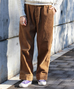 BEAMS BOY / ワイド コーデュロイ ディープライズ パンツ