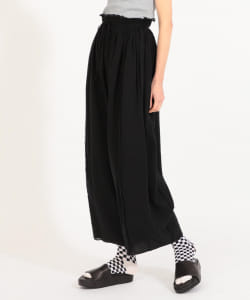 maturely / Crepe Volume Reversible Flare Pants