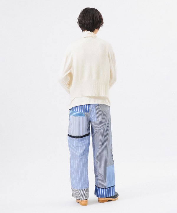 【別注】TORI-TO × BEAMS BOY / チャイナ ボタン パンツ Model : H166 B84 W60 H86　Size : ONE SIZE