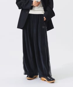 【別注】NEEDLES × BEAMS BOY / ベルベット ヒザデル トラックパンツ