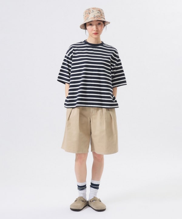 【別注】Gramicci / ツイル 2プリーツ ショーツ Model : H164 B72 W59 H85　Size : ONE SIZE