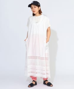 【BEAMS JAPAN限定】TORI-TO × BEAMS BOY / スモック ノースリーブ ワンピース
