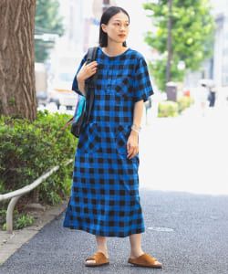 ○South2 West8 × BEAMS BOY / 別注  Buffalo Check 3Pocket One-piece