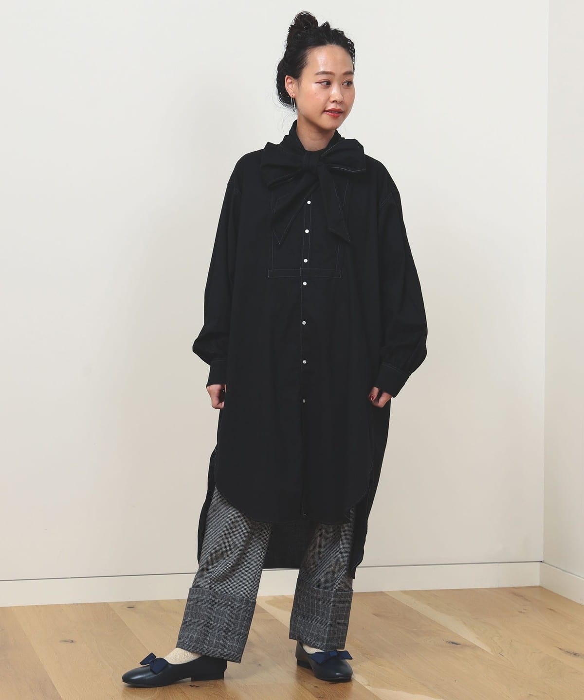 BEAMS BOY ビームス ボーイ / アスコットタイ ワンピース ワンピース WOMEN BLACK ONE SIZE BEAMS BOY ビームス ボーイ / アスコットタイ ワンピース ワンピース WOMEN BLACK ONE SIZE