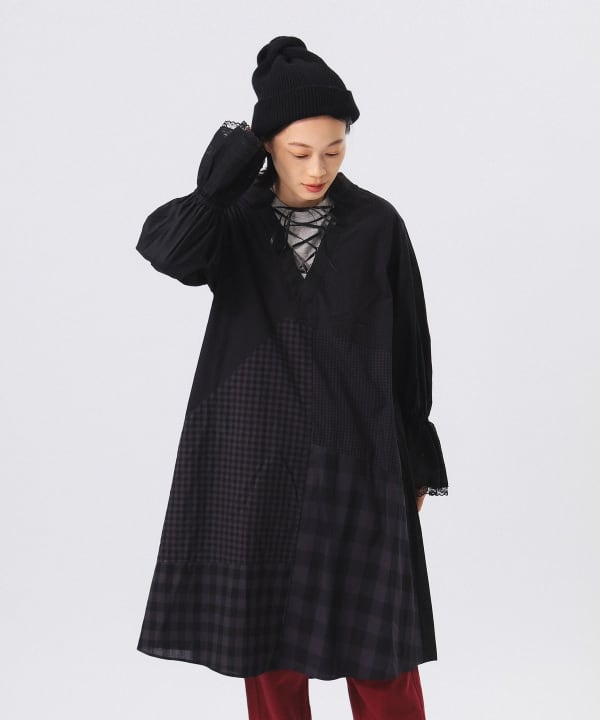 BEAMS BOY × TORI-TO レース & ギャザー ワンピース BEAMS BOY（ビームスボーイ）の「TORI-TO × BEAMS BOY / レース