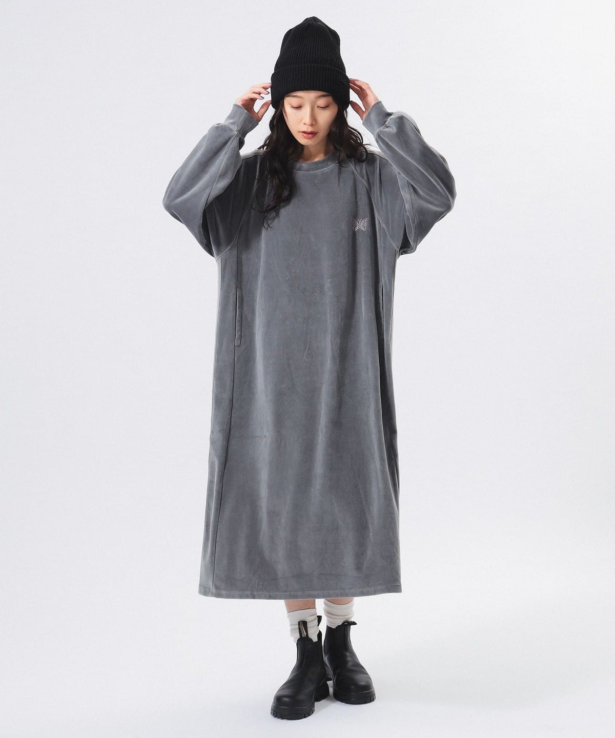 BEAMS BOY（ビームス ボーイ）【別注】NEEDLES / Track Dress Velvet（ワンピース ワンピース）通販｜BEAMS