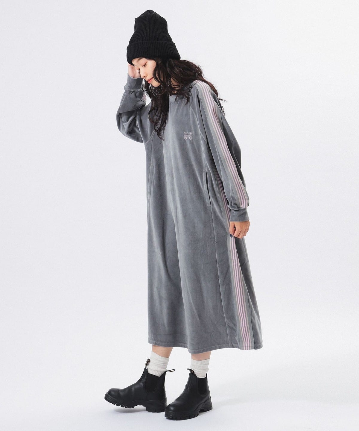 BEAMS BOY（ビームス ボーイ）【別注】NEEDLES / Track Dress Velvet（ワンピース ワンピース）通販｜BEAMS