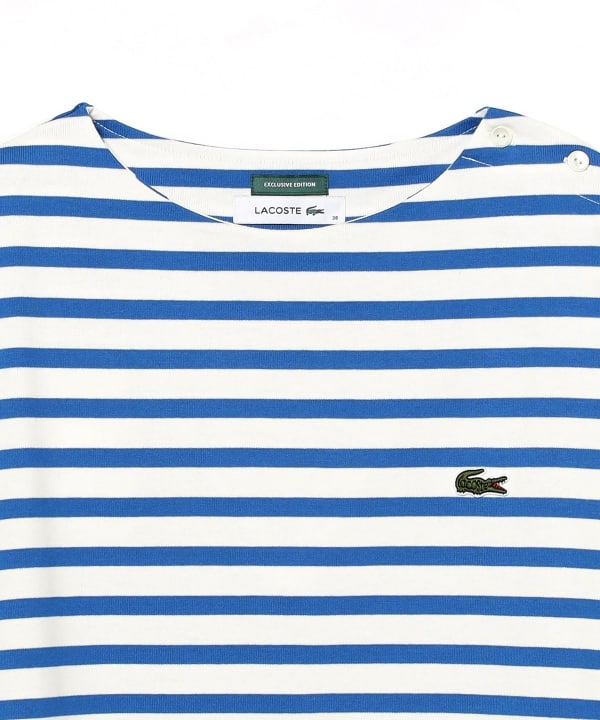 【BEAMS BOY 別注】LACOSTE ボーダーハーフスリーブドレス BEAMS BOY（ビームス ボーイ）【別注】LACOSTE / ボーダー