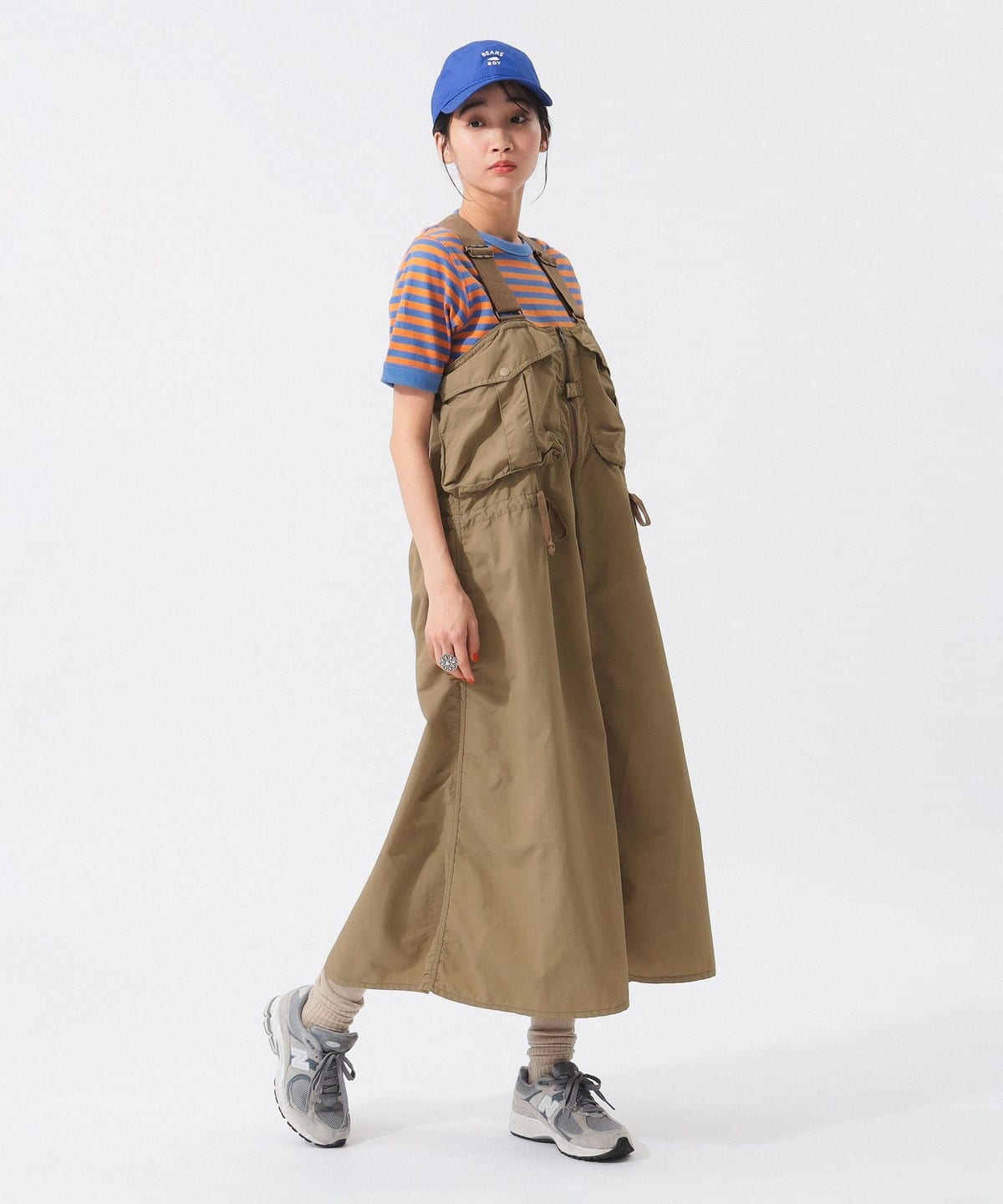 BEAMS BOY BEAMS BOY Fishing Vest Arranged Dress (Skirt