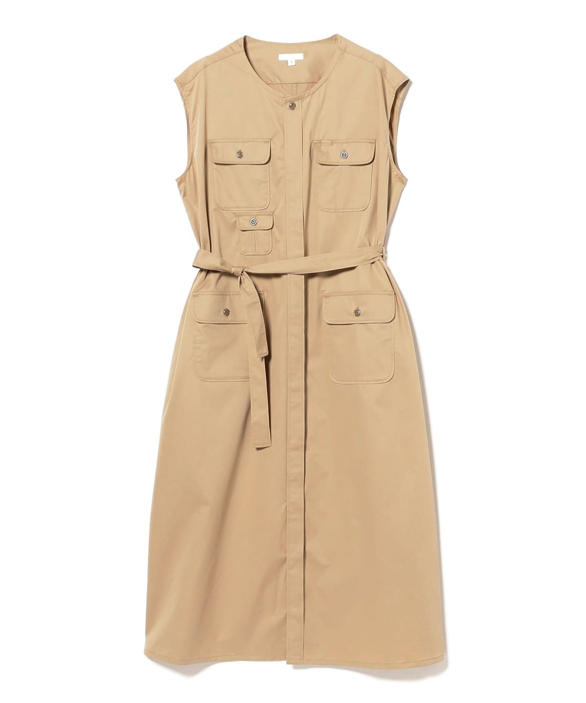 ENGINEERED GARMRNTS / Bush Dress ワンピース WOMEN Khaki Cotton Superfine T 1 ENGINEERED GARMRNTS / Bush Dress ワンピース WOMEN Khaki Cotton Superfine T 1