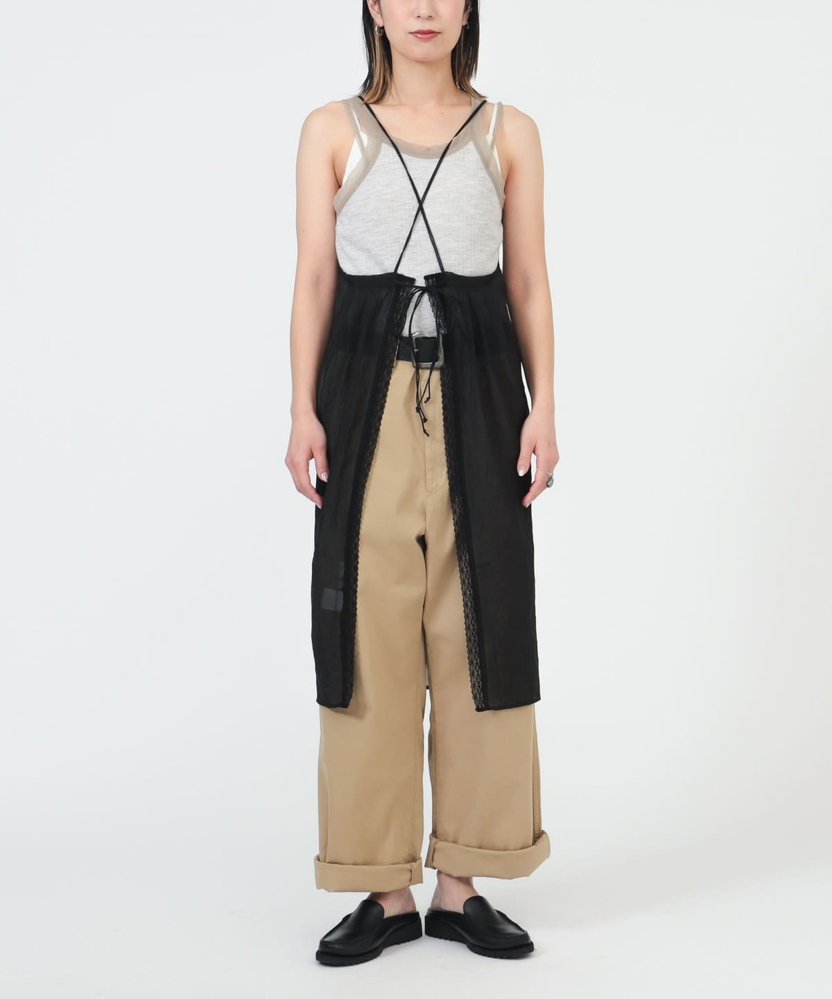 BEAMS JAPAN(ビームス ジャパン)〈WOMEN〉エプロン ワンピース BEAMS JAPAN(ビームス ジャパン)〈WOMEN〉エプロン ワンピース