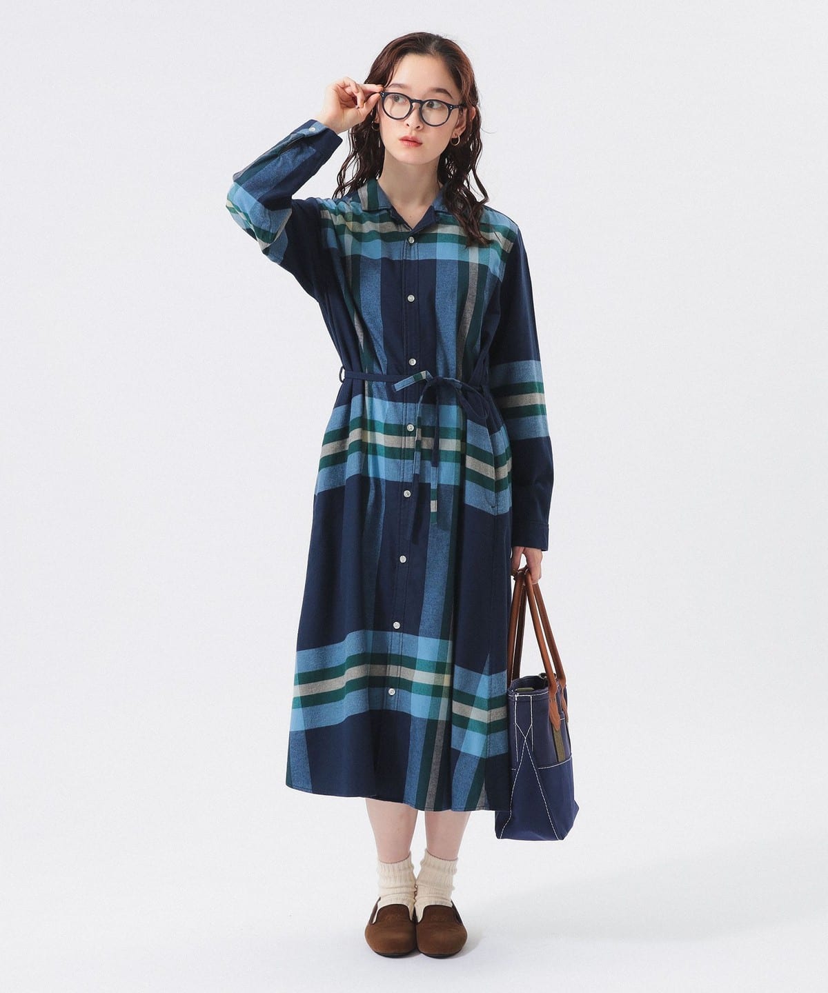 ビッグ タータン ワンピース ワンピース WOMEN NAVY 1 ビッグ タータン ワンピース ワンピース WOMEN NAVY 1