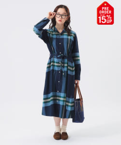 【+15%ポイントUP】ビッグ タータン ワンピース